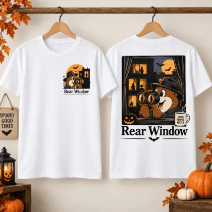 Buc-ee’s Rear Window Halloween 3D Shirt for Hitchcock Fans and Spooky Nights NTH1