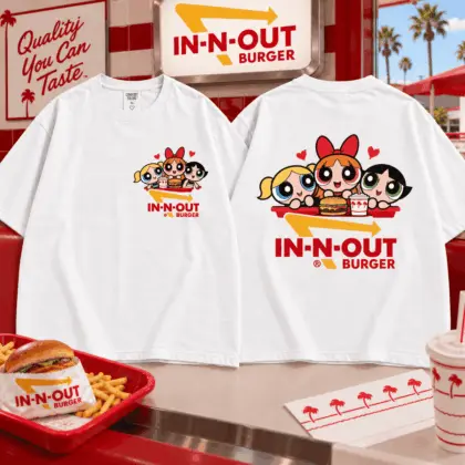 Powerpuff Girls In N Out Retro Fast Food T-Shirt, Hoodie And More NNK