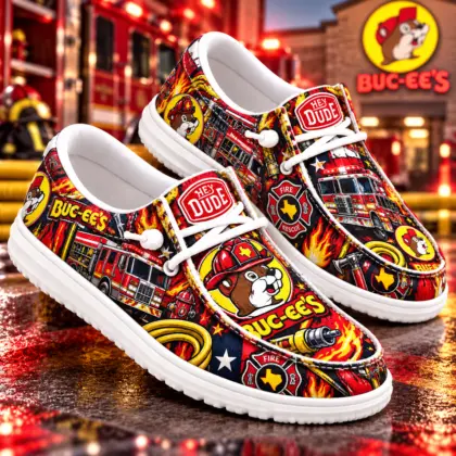 Buc-ee's Fire Truck Loafer Shoes NY