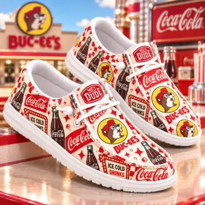 Buc-ee's Coca-Cola Classic Loafer Shoes NY