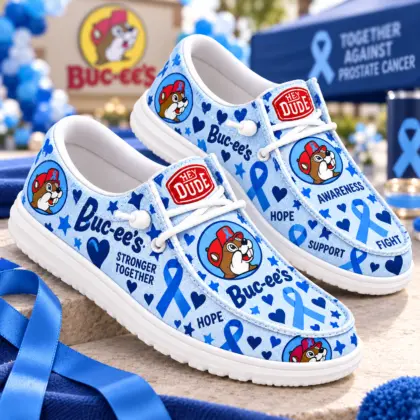 Buc-ee's Prostate Cancer Awareness Loafer Shoes NY