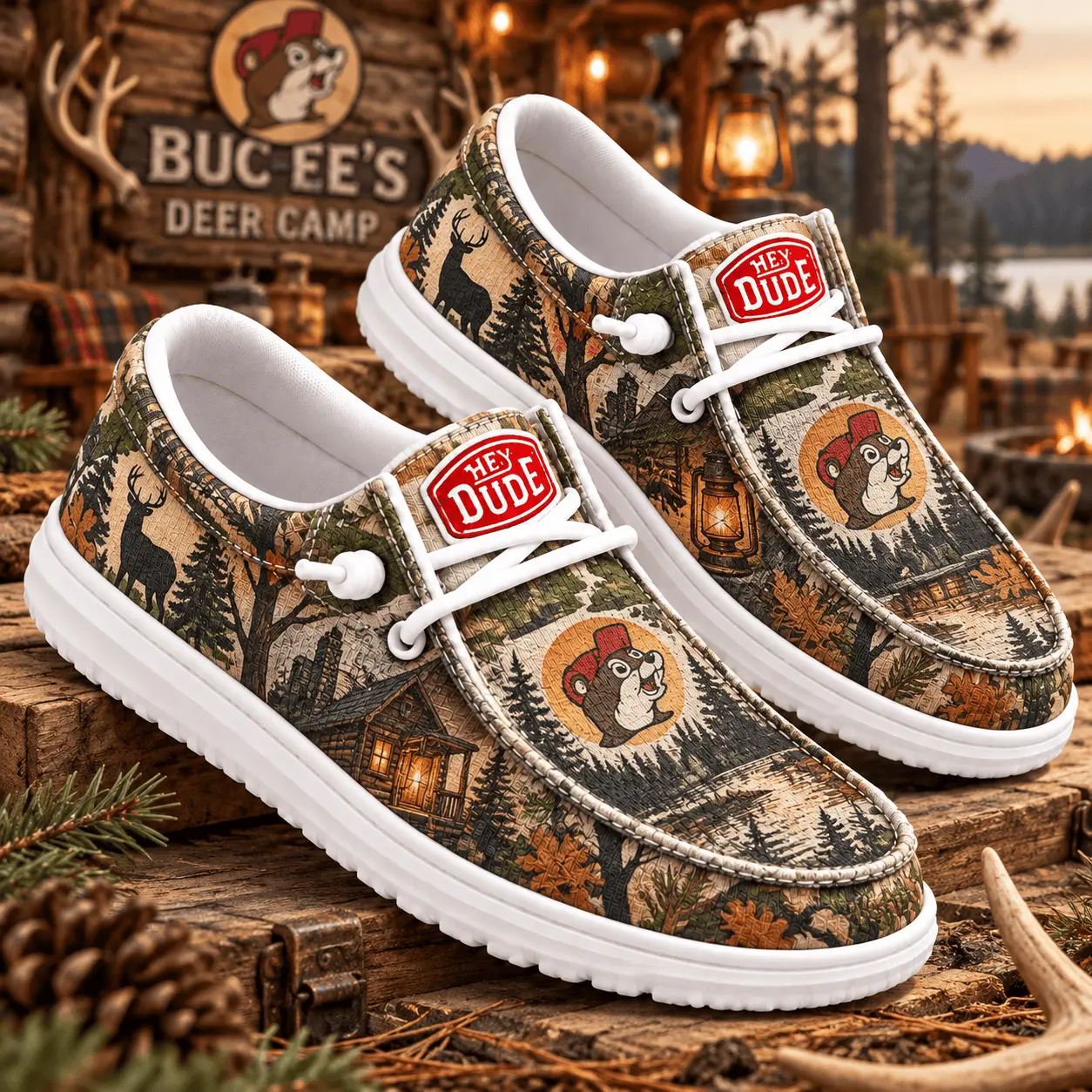 Buc-ee's Deer Camp Loafer Shoes NY