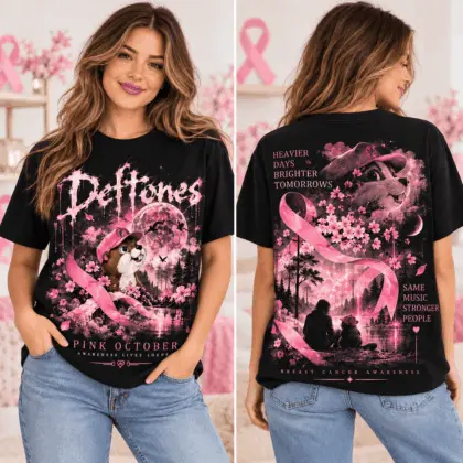 Buc-ee's Deftones Pink October Breast Cancer Awareness 3D Shirt NTH1