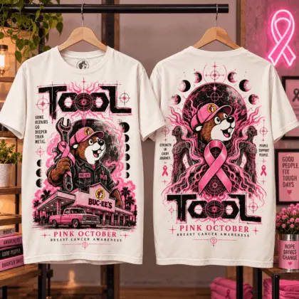Buc-ee's Tool Pink October Breast Cancer Awareness 3D Shirt NTH1