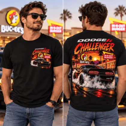 Buc-ee's Dodge Charger Muscle Car 3D Shirt NTH1