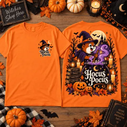 Buc-ee's Hocus Pocus Halloween Witch 3D Shirt NTH1