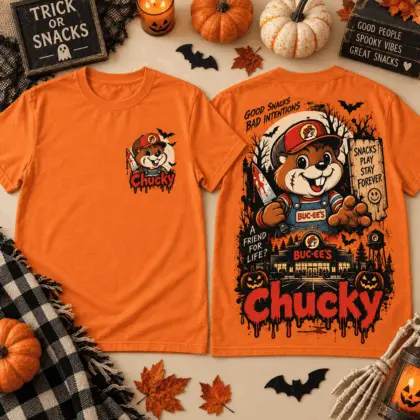 Buc-ee's Chucky Halloween Horror 3D Shirt NTH1