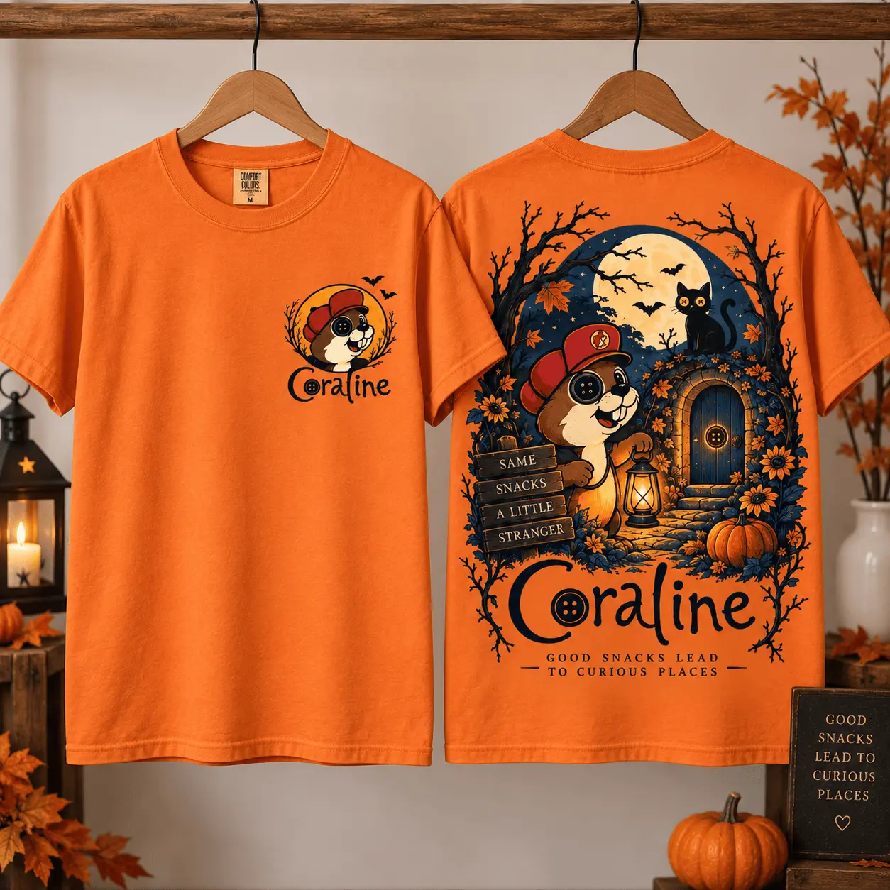 Buc-ee's Coraline Halloween Gothic 3D Shirt NTH1 - Image 2