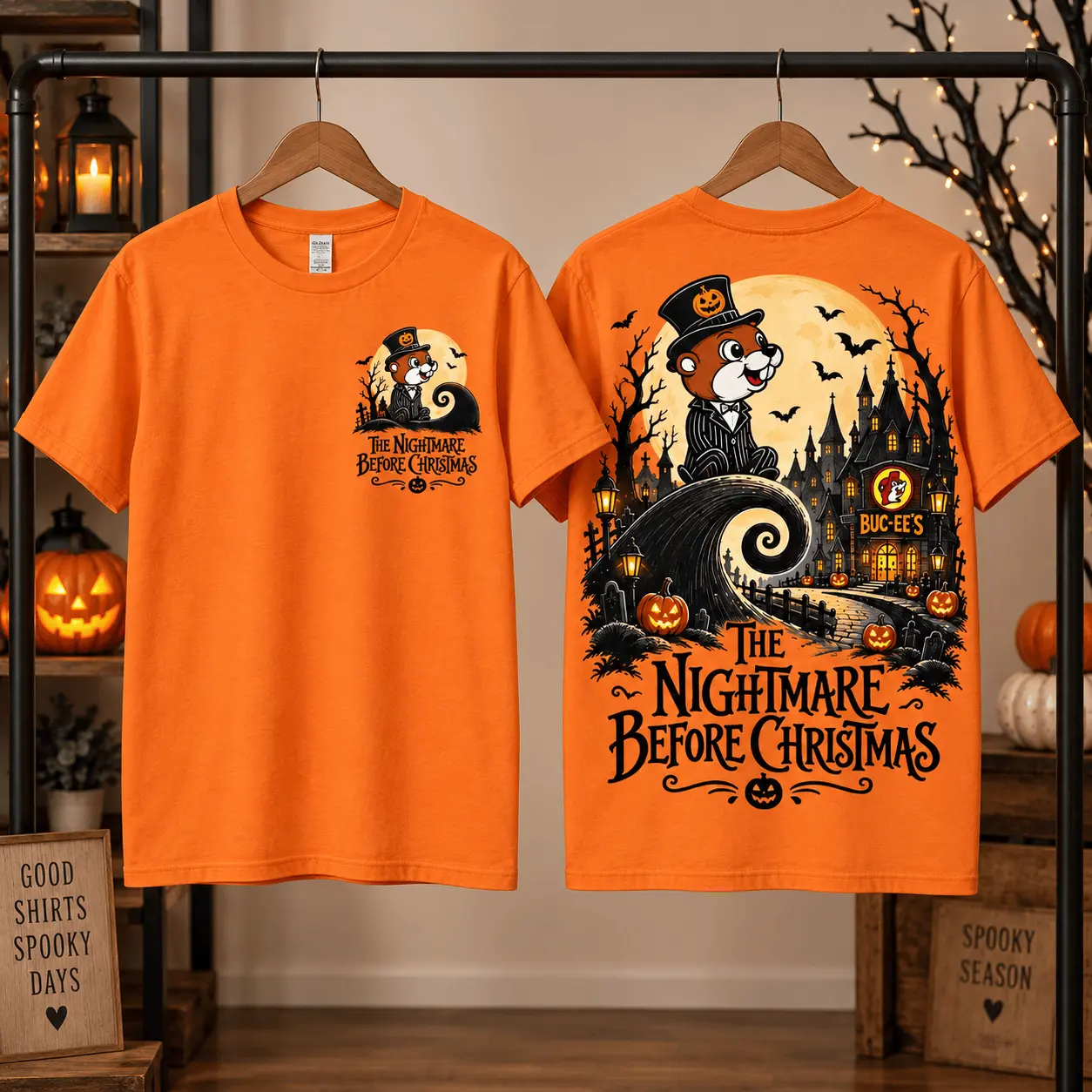 Buc-ee's The Nightmare Before Christmas Halloween 3D Shirt NTH1 - Image 2
