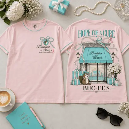 Buc-ee's Hope For A Cure Floral Porch Graphic 3D Shirt NTH1