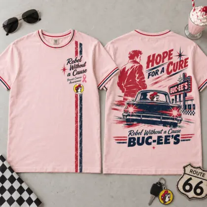 Buc-ee's Route 66 Hope For A Cure Graphic 3D Shirt NTH1