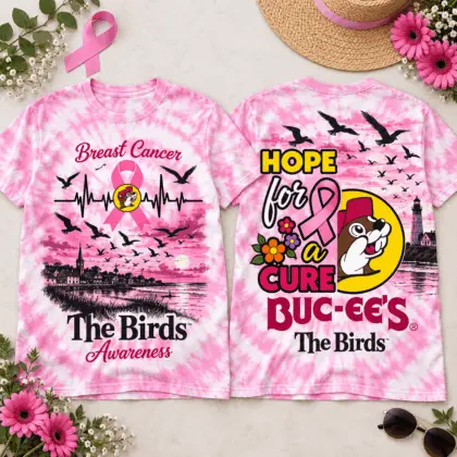 Buc-ee's The Birds Hope For A Cure Graphic 3D Shirt NTH1