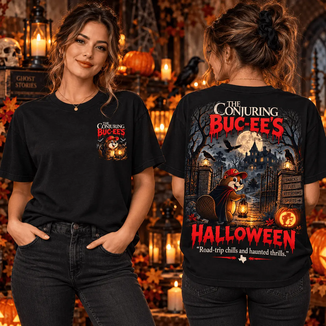 Buc-ee's The Conjuring Halloween Horror Graphic 3D Shirt NTH1