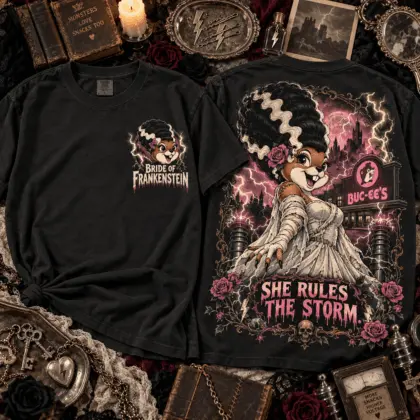 Buc-ee's She Rises in the Storm Horror Graphic 3D Shirt NTH1