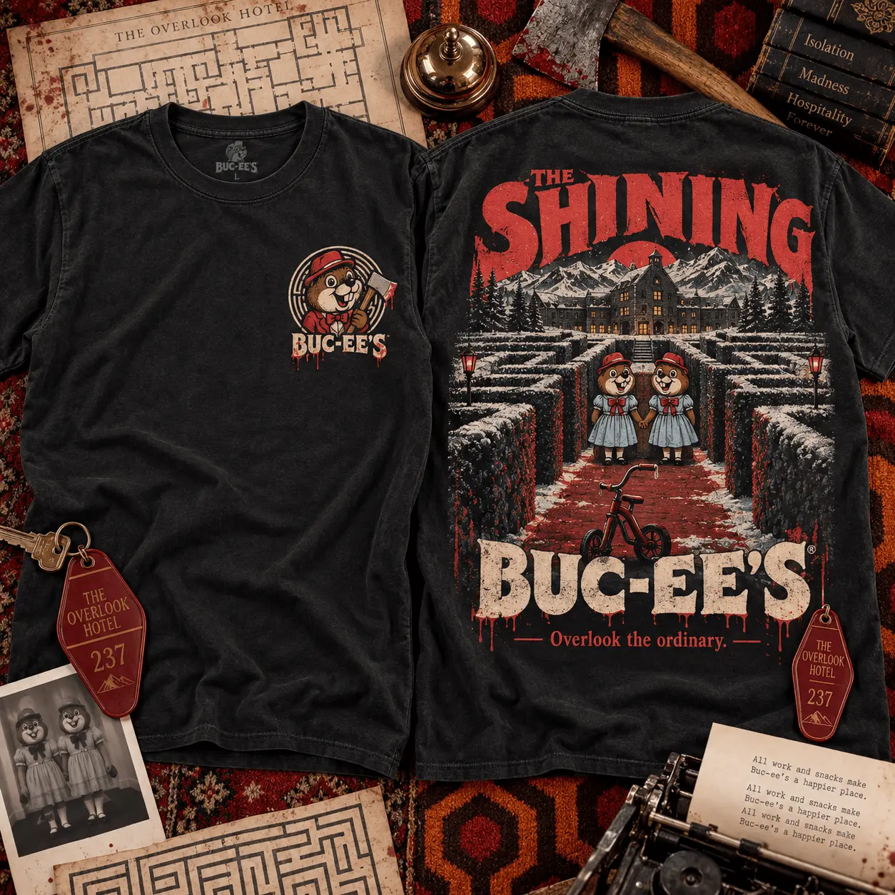 Buc-ee's The Shining Horror Graphic 3D Shirt NTH1