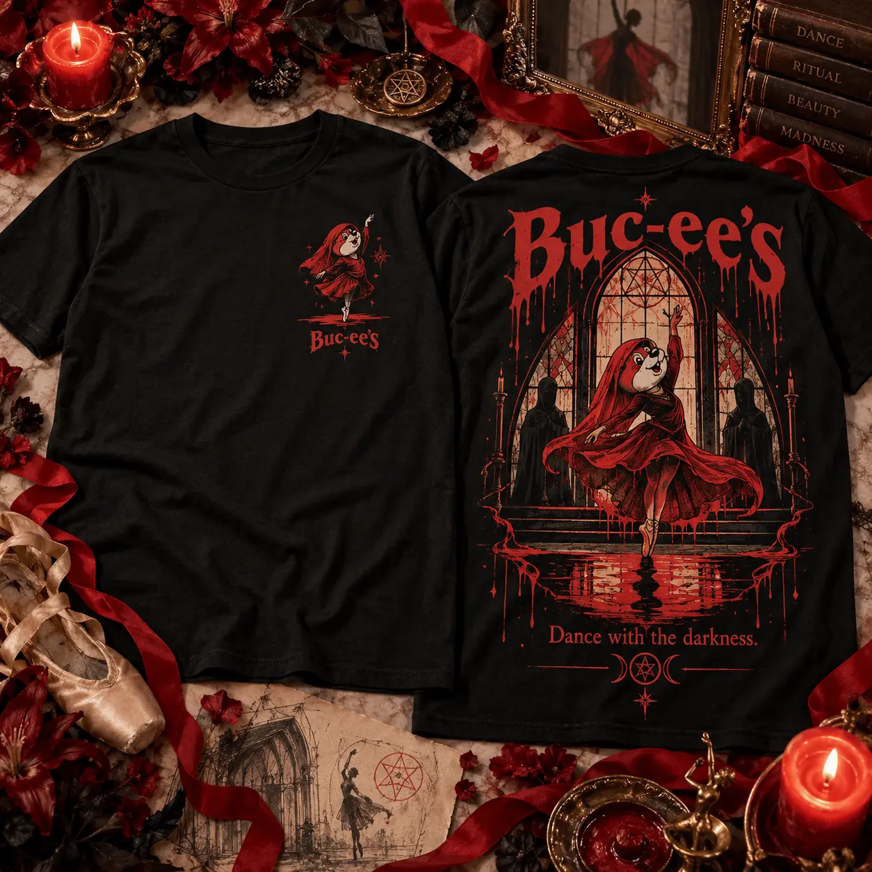Buc-ee's Crimson Horror Graphic 3D Shirt NTH1