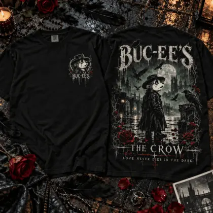 Buc-ee's The Crow Horror Graphic 3D Shirt NTH1
