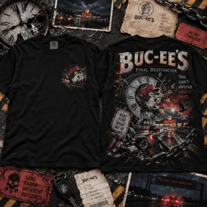 Buc-ee's The Thing Horror Graphic 3D Shirt NTH1