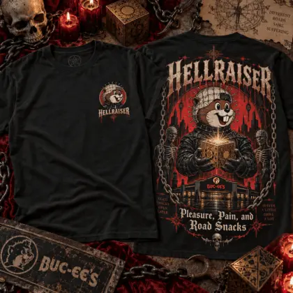 Buc-ee's Hellraiser Horror Graphic 3D Shirt NTH1