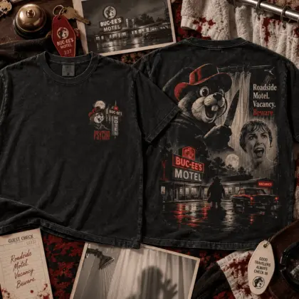 Buc-ee's The Reaper Horror Graphic 3D Shirt NTH1