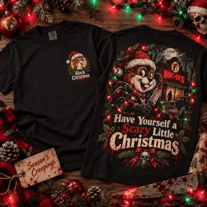 Buc-ee's Have Yourself a Merry Christmas Horror Graphic 3D Shirt NTH1
