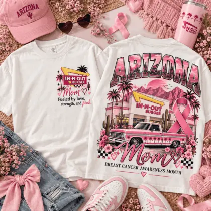 Arizona Pink Ribbon Breast Cancer Awareness 3D Shirt NTH1