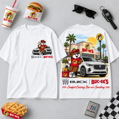 Buc-ee's Buick Silver SUV Beaver 3D Shirt For Comfort Cruising And Roadside Snacking NDN flat