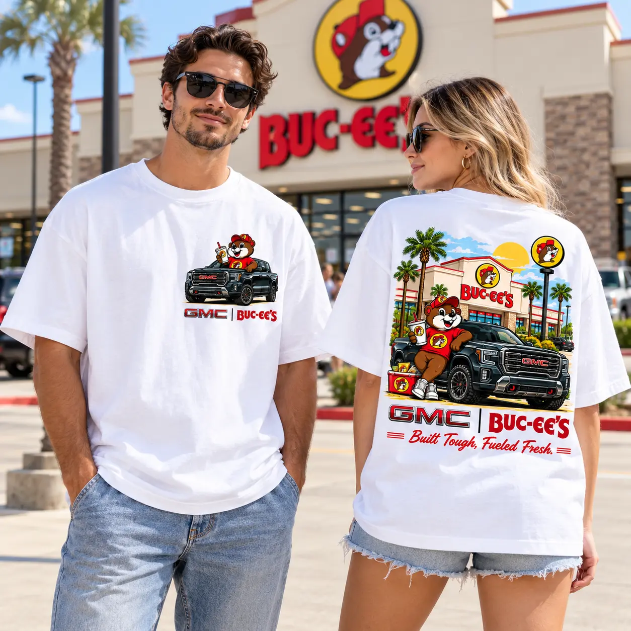 Buc-ee's GMC Black Pickup Beaver 3D Shirt For Tough Trucks And Fresh Snack Stops NDN worn