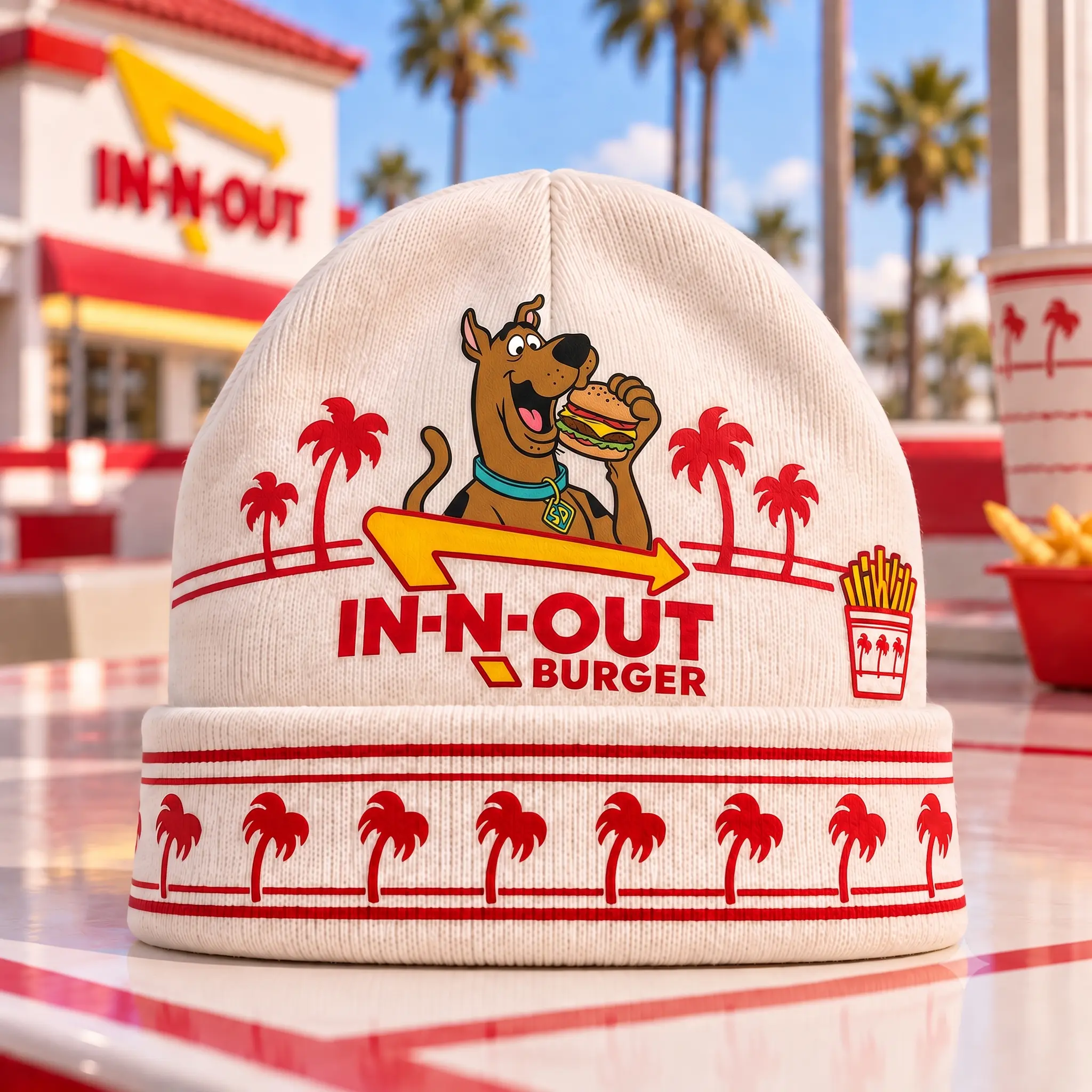 IN-N-OUT Scooby Doo Burger And Palm Beanie For Mystery Fans Chasing Their Next Snack NDN flat