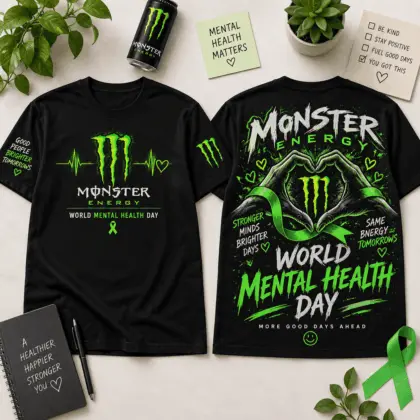 Monster Energy World Mental Health Day 3D Shirt NTH1