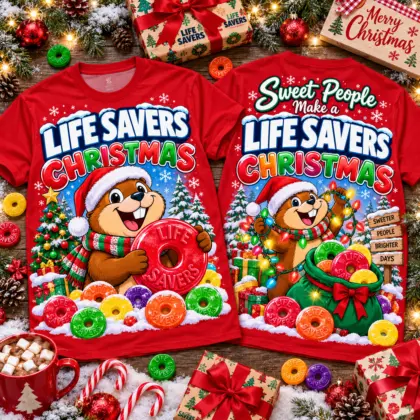 Life Savers Christmas Candy Truck 3D Shirt NTH1