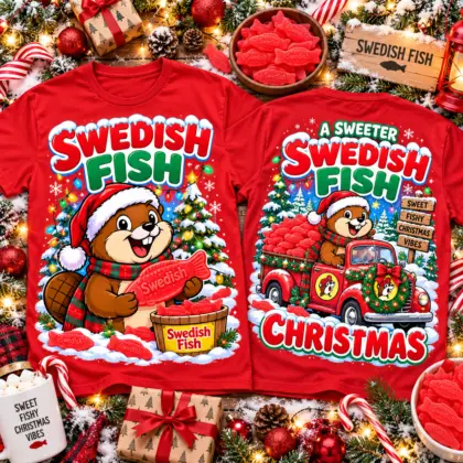 Swedish Fish Christmas Candy Truck 3D Shirt NTH1