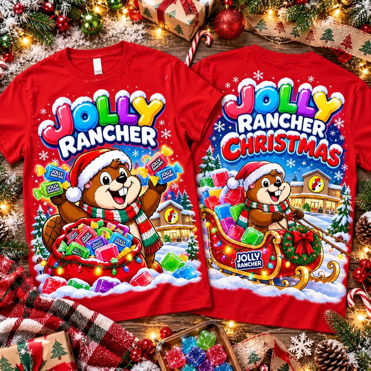 Brachs Christmas Candy Truck 3D Shirt NTH1 - Image 2