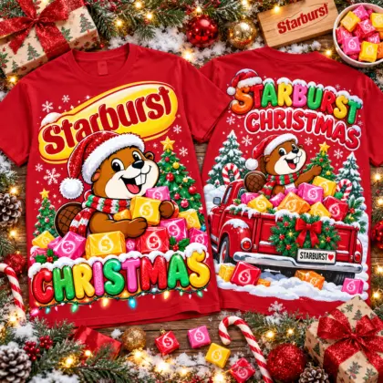 Starburst Christmas Candy Truck 3D Shirt NTH1
