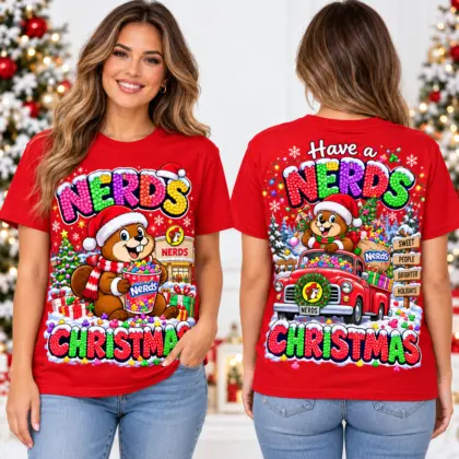 Nerds Christmas Candy Truck 3D Shirt NTH1