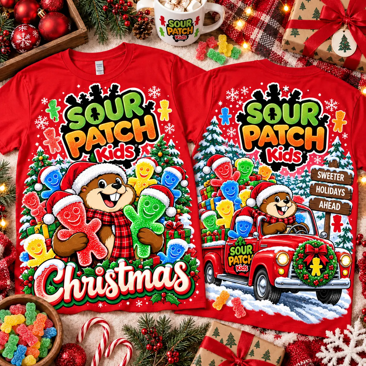 Sour Patch Christmas Candy Truck 3D Shirt NTH1 - Image 2