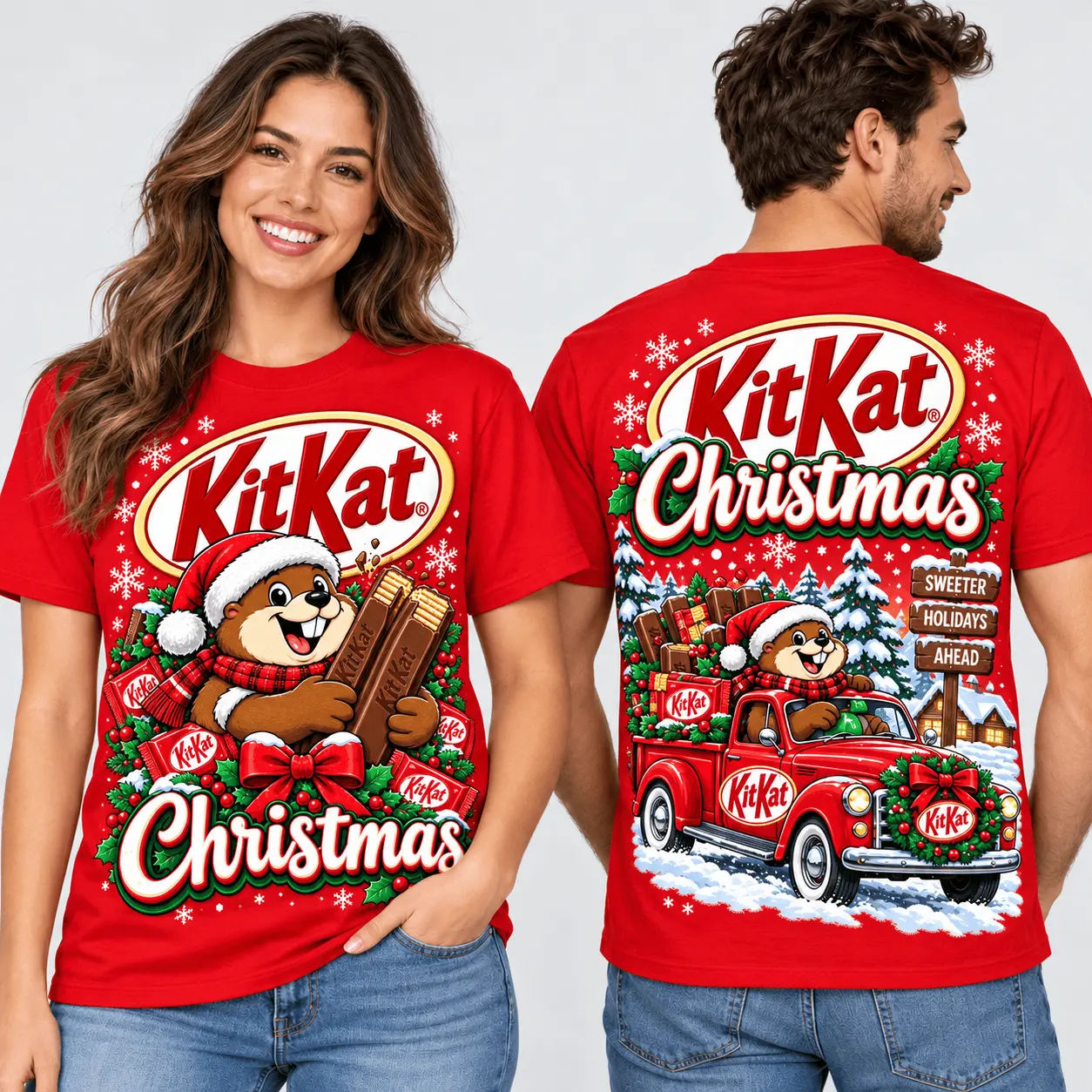 KitKat Christmas Candy Truck 3D Shirt NTH1