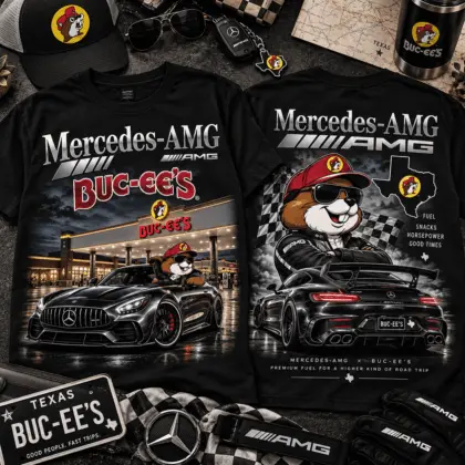 Buc-ee's Mercedes AMG Night Drive 3D Shirt for Road Trip Fans NTH1