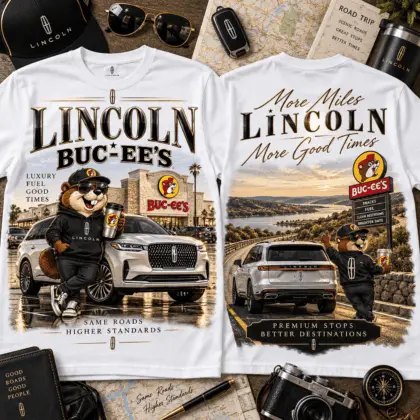 Buc-ee's Lincoln Luxury Road Trip 3D Shirt for Car Fans NTH1