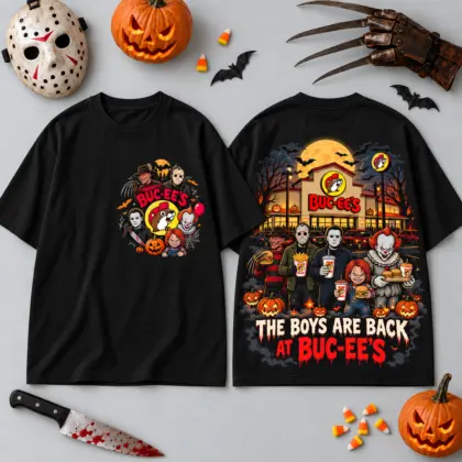 Buc-ee's Horror Boys Are Back Halloween 3D Shirt For Midnight Road Trip Fans NDN flat